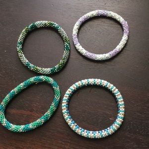 Colorful beaded bracelets